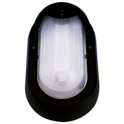 Aplique LED de pared oval, 6W, IP44, orientación vertical